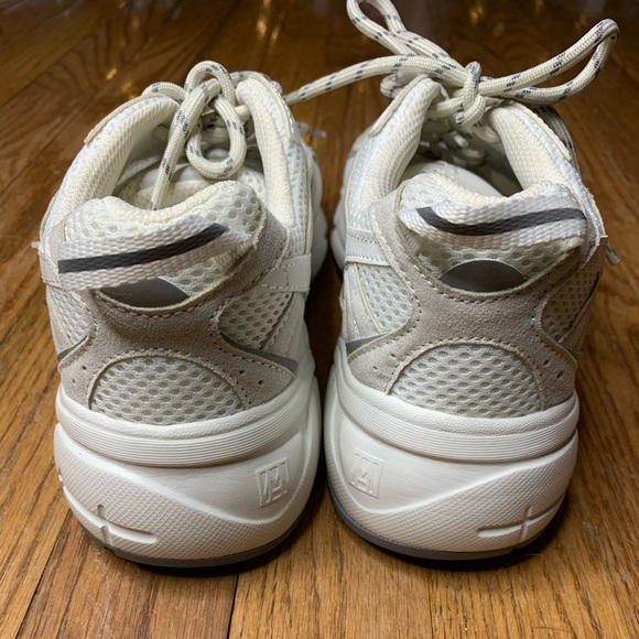 H&M Chunky Mesh Sneakers White & Cream - NWT Size 8 - Picture 6 of 10